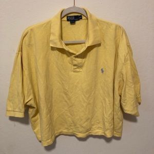 Yellow Cropped Ralph Lauren Polo
